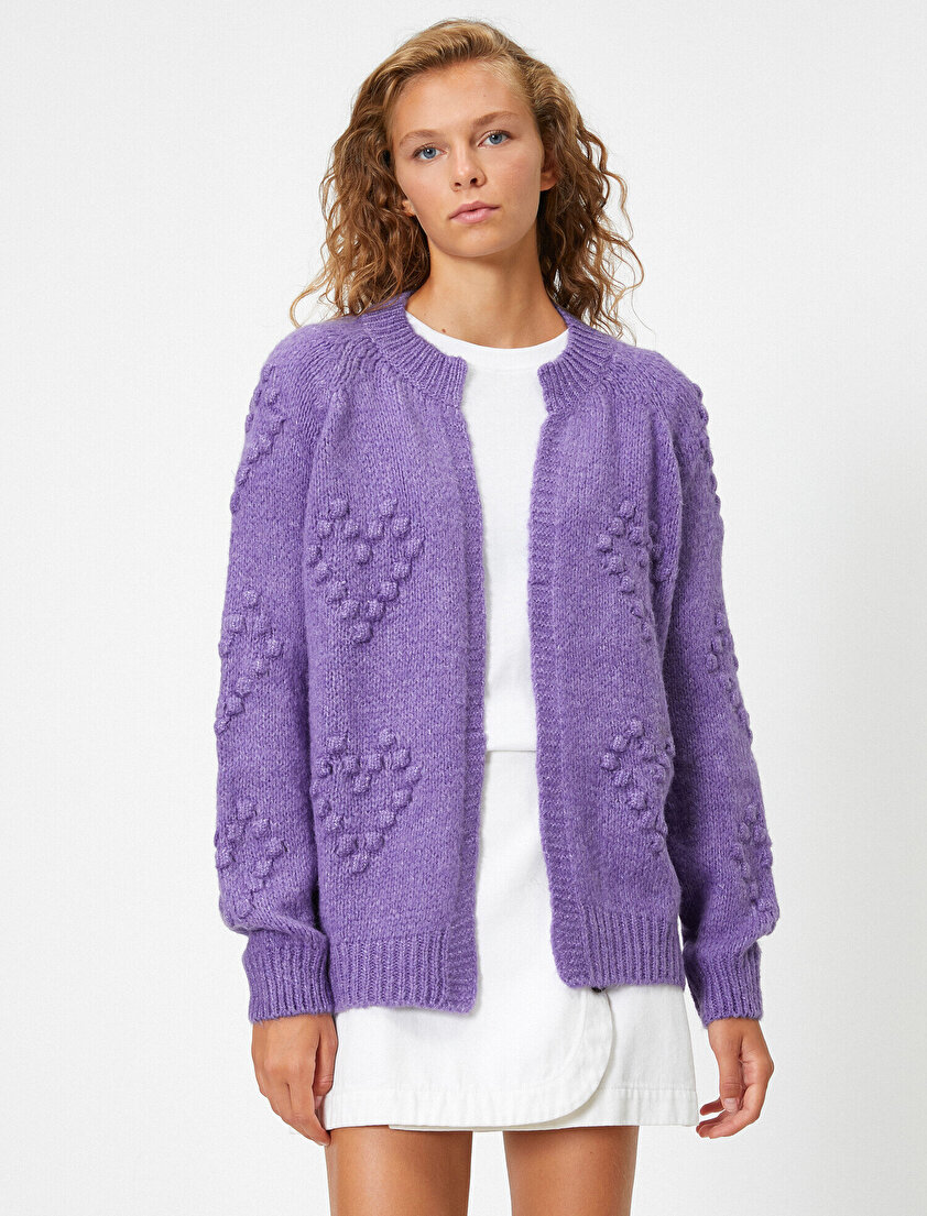 Uzun Kollu Bisiklet Yaka Hırka