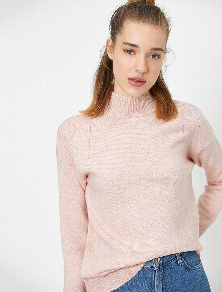 Boğazlı Uzun Kollu Kazak