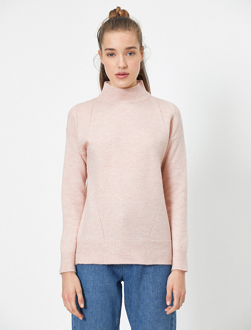 Boğazlı Uzun Kollu Kazak