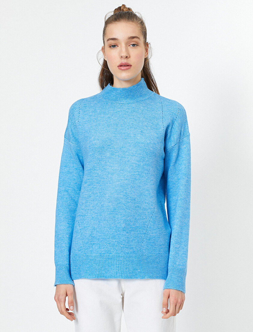 Boğazlı Uzun Kollu Kazak