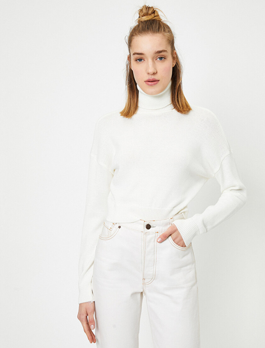 Boğazlı Uzun Kollu Kazak