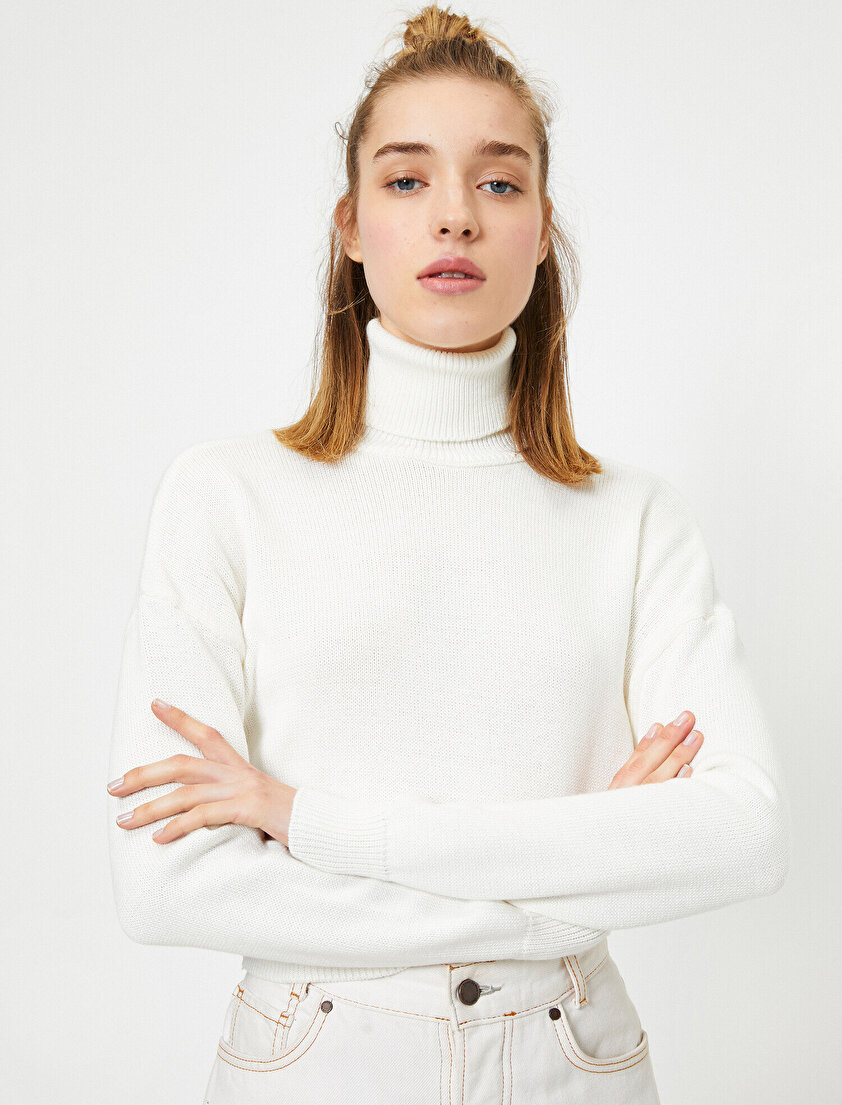 Boğazlı Uzun Kollu Kazak