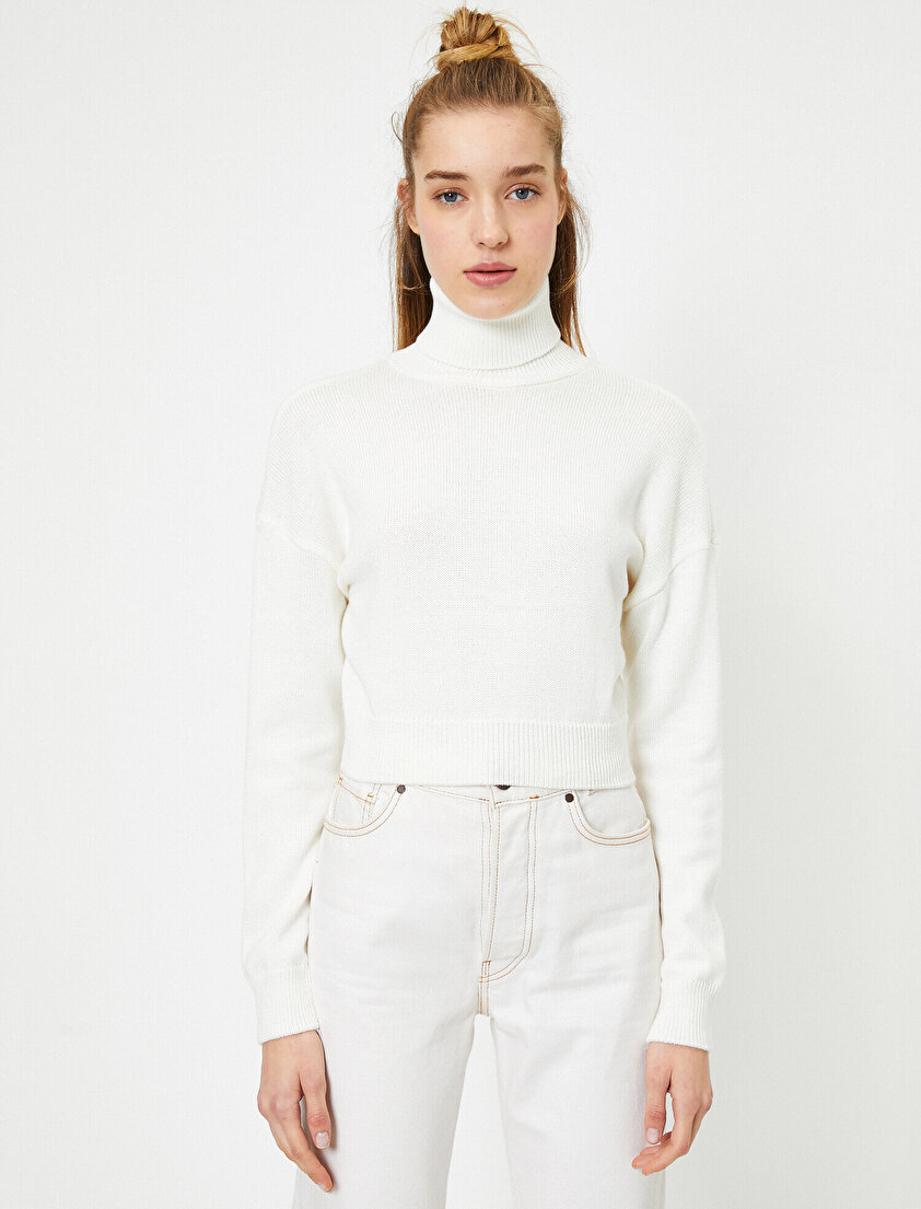 Boğazlı Uzun Kollu Kazak