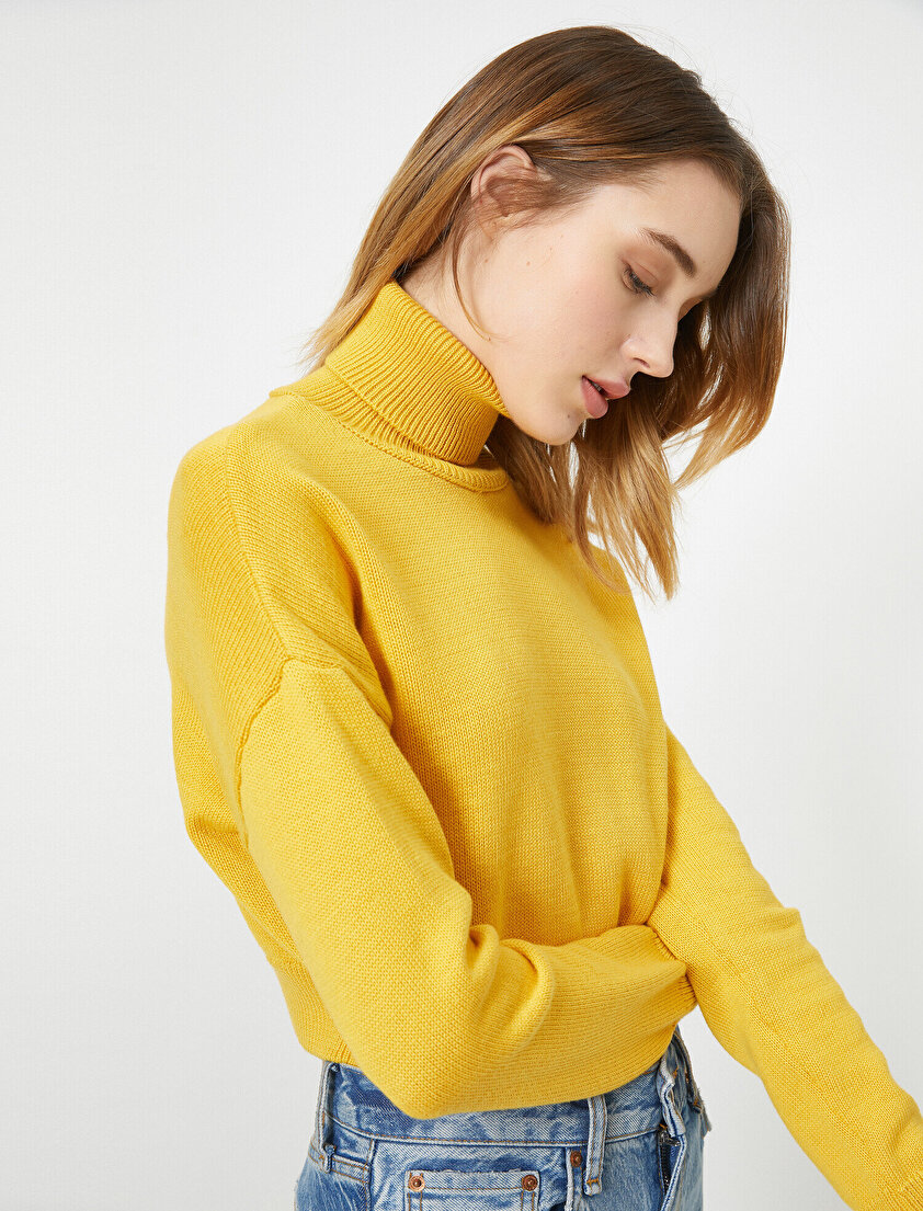 Boğazlı Uzun Kollu Kazak