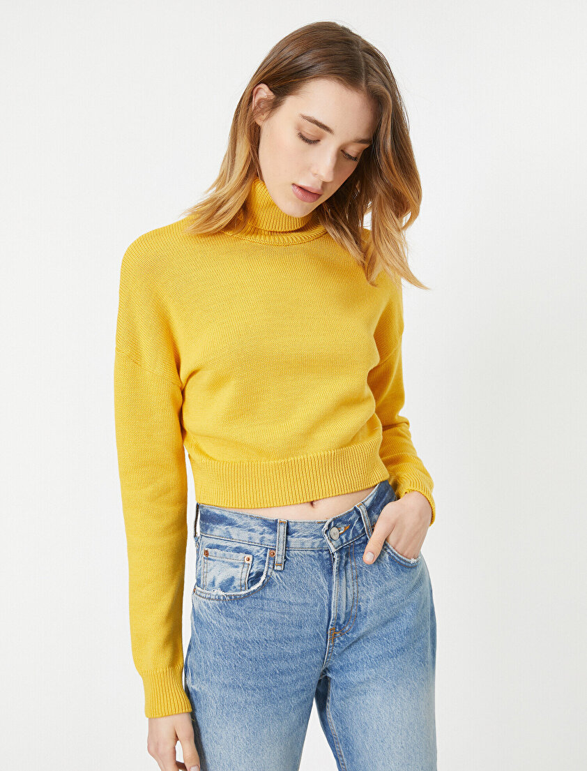 Boğazlı Uzun Kollu Kazak