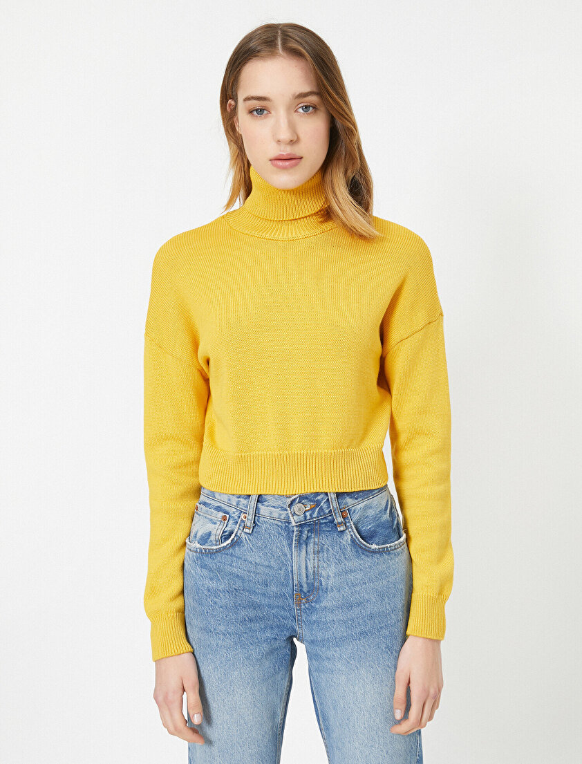 Boğazlı Uzun Kollu Kazak