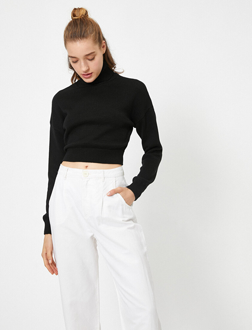 Boğazlı Uzun Kollu Kazak