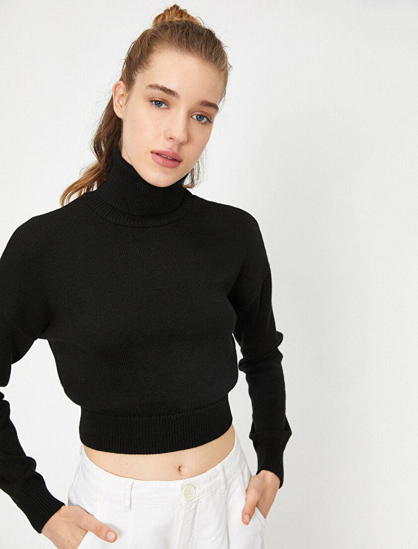 Boğazlı Uzun Kollu Kazak