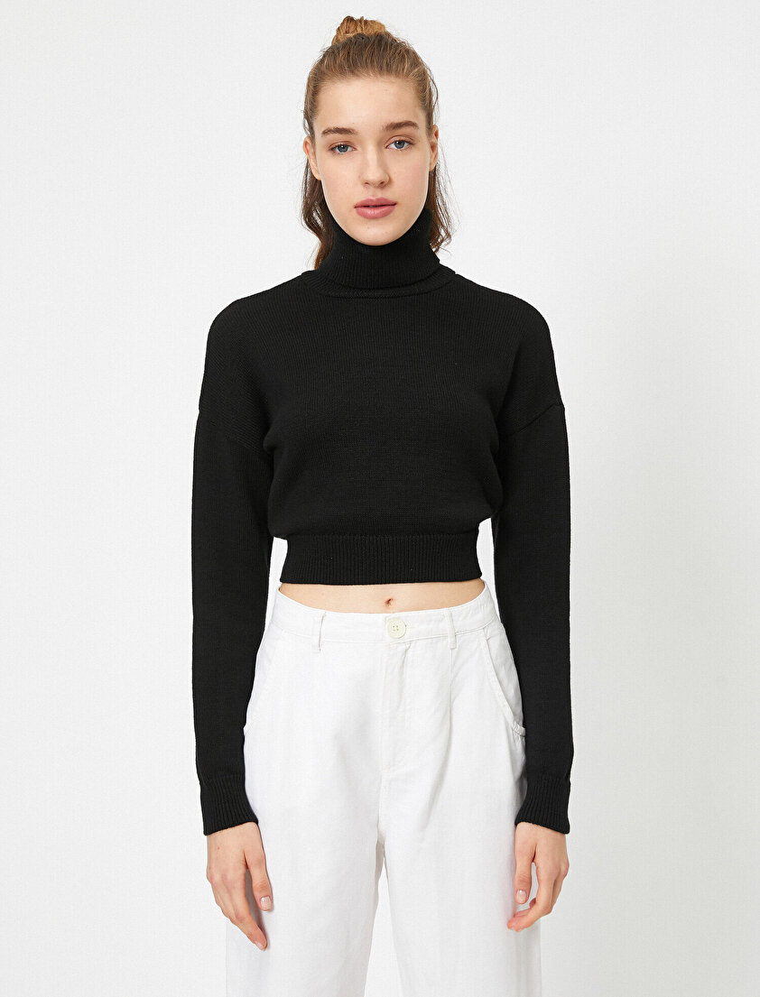 Boğazlı Uzun Kollu Kazak