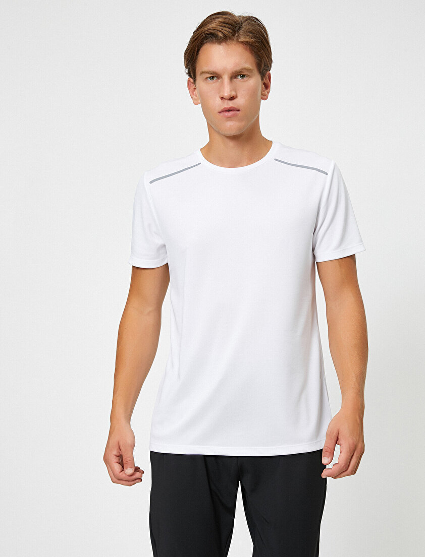 Bisiklet Yaka Kısa Kollu Tişört