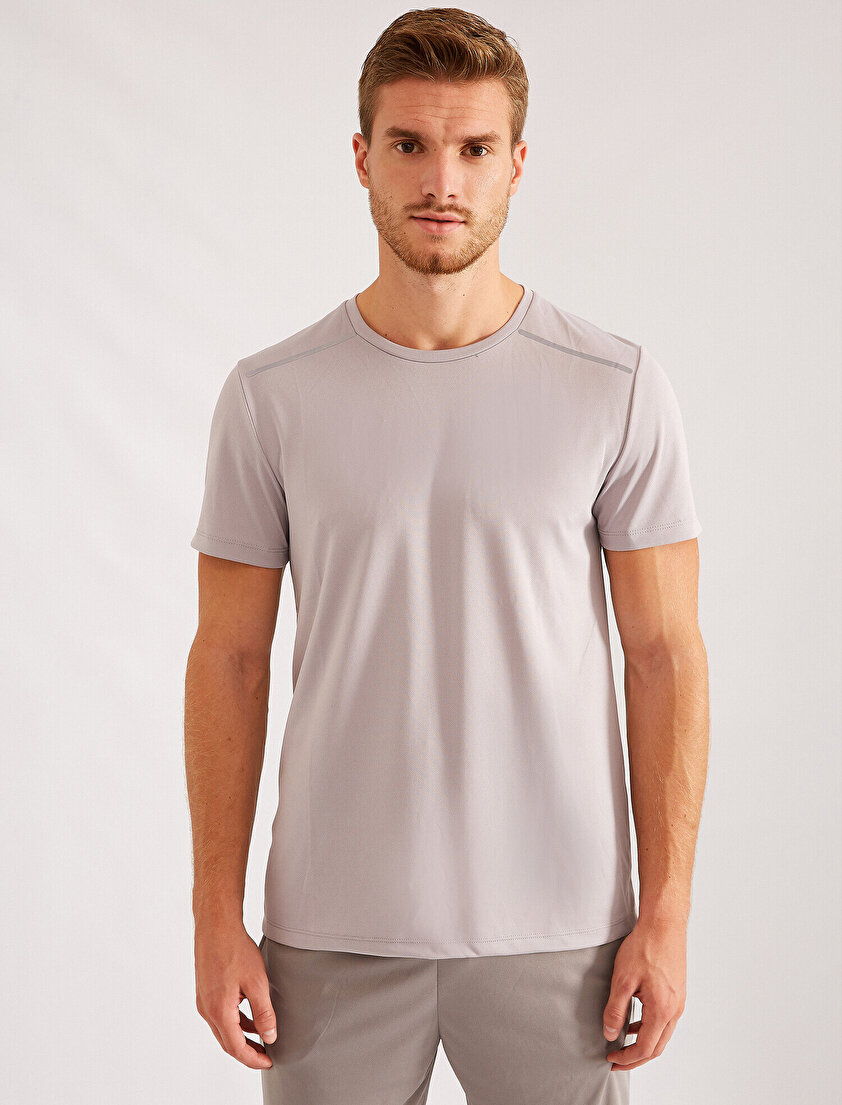 Bisiklet Yaka Kısa Kollu Tişört