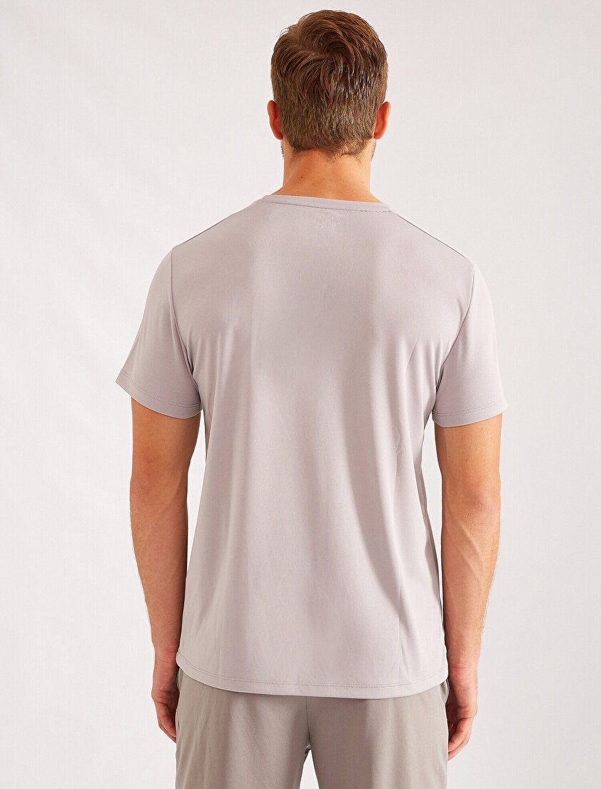 Bisiklet Yaka Kısa Kollu Tişört