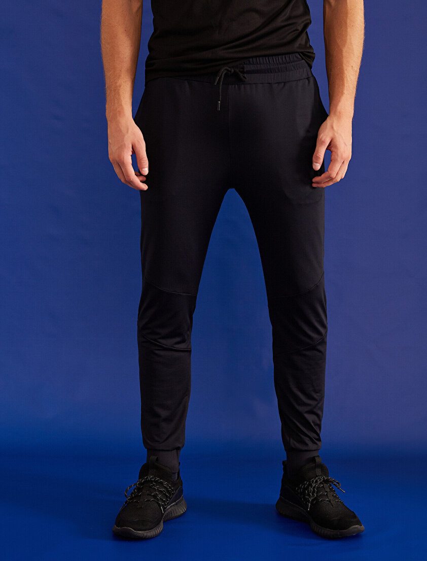Beli Bağlamalı Jogger Fit Çift Cepli Eşofman Altı