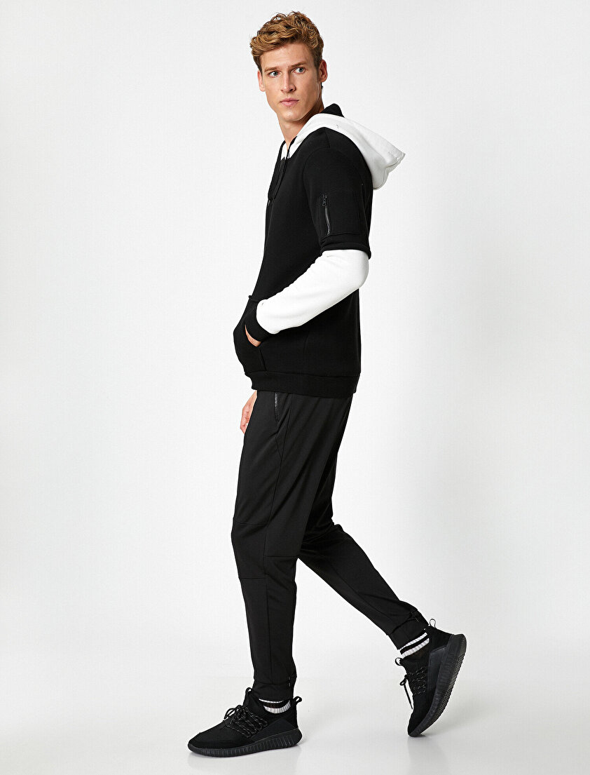 Fermuarlı Cepli Eşofman Altı