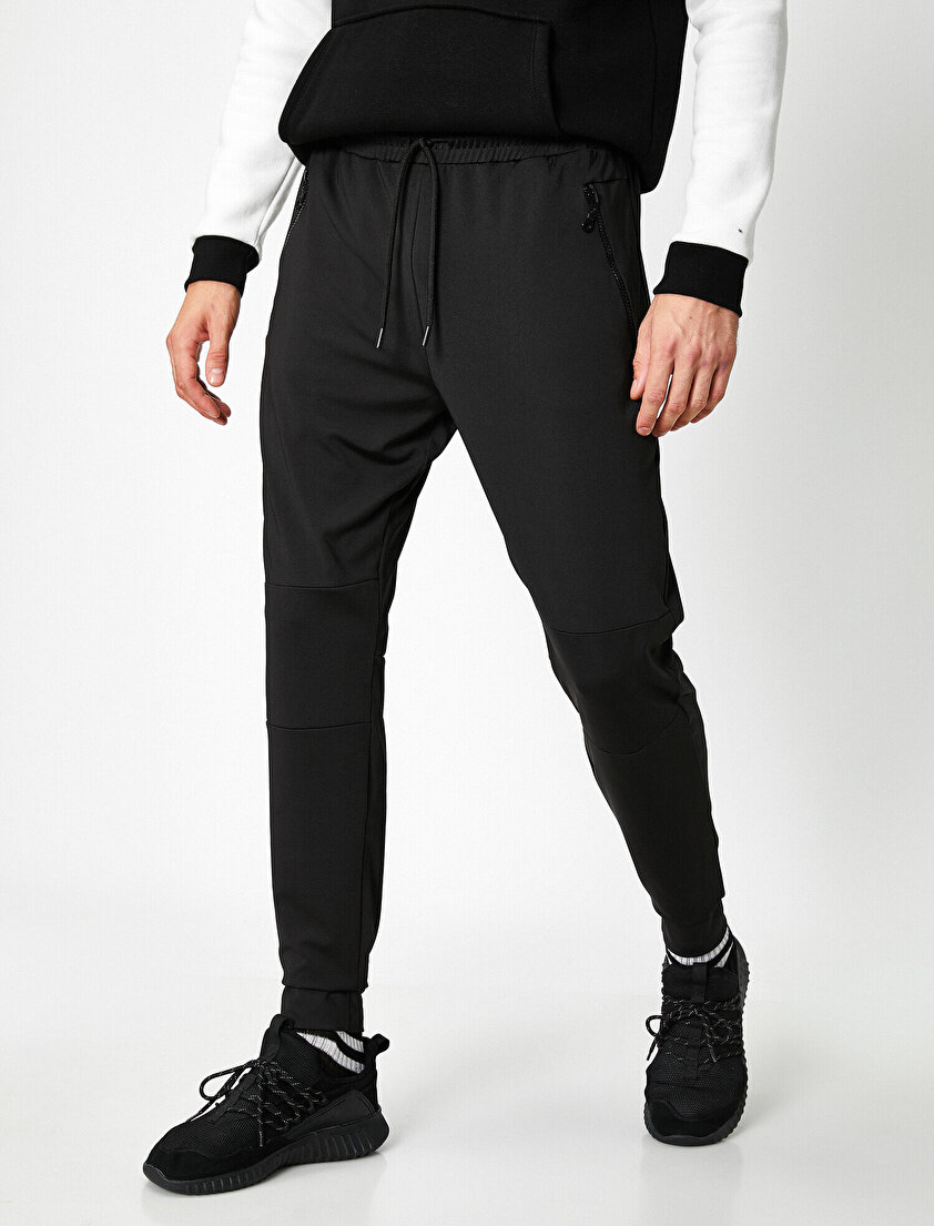 Fermuarlı Cepli Eşofman Altı