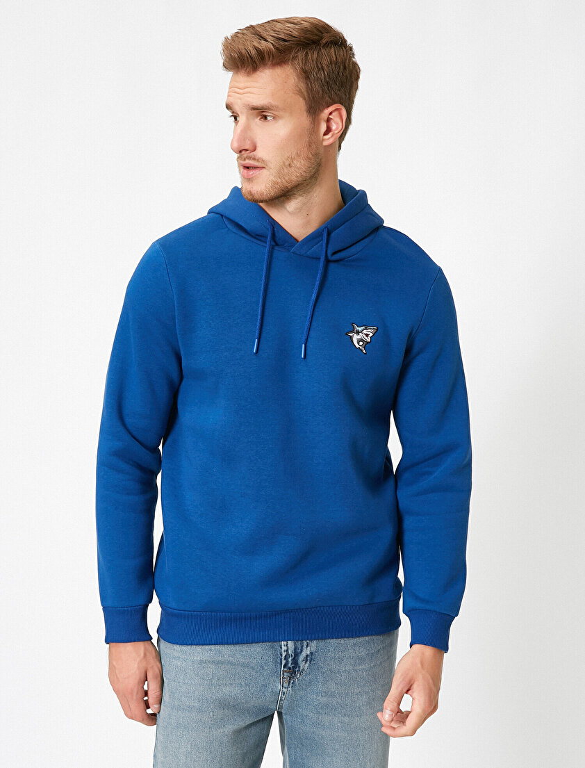 Kapüşonlu Uzun Kollu Sweatshirt