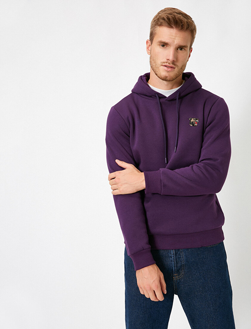 Kapüşonlu Uzun Kollu Sweatshirt