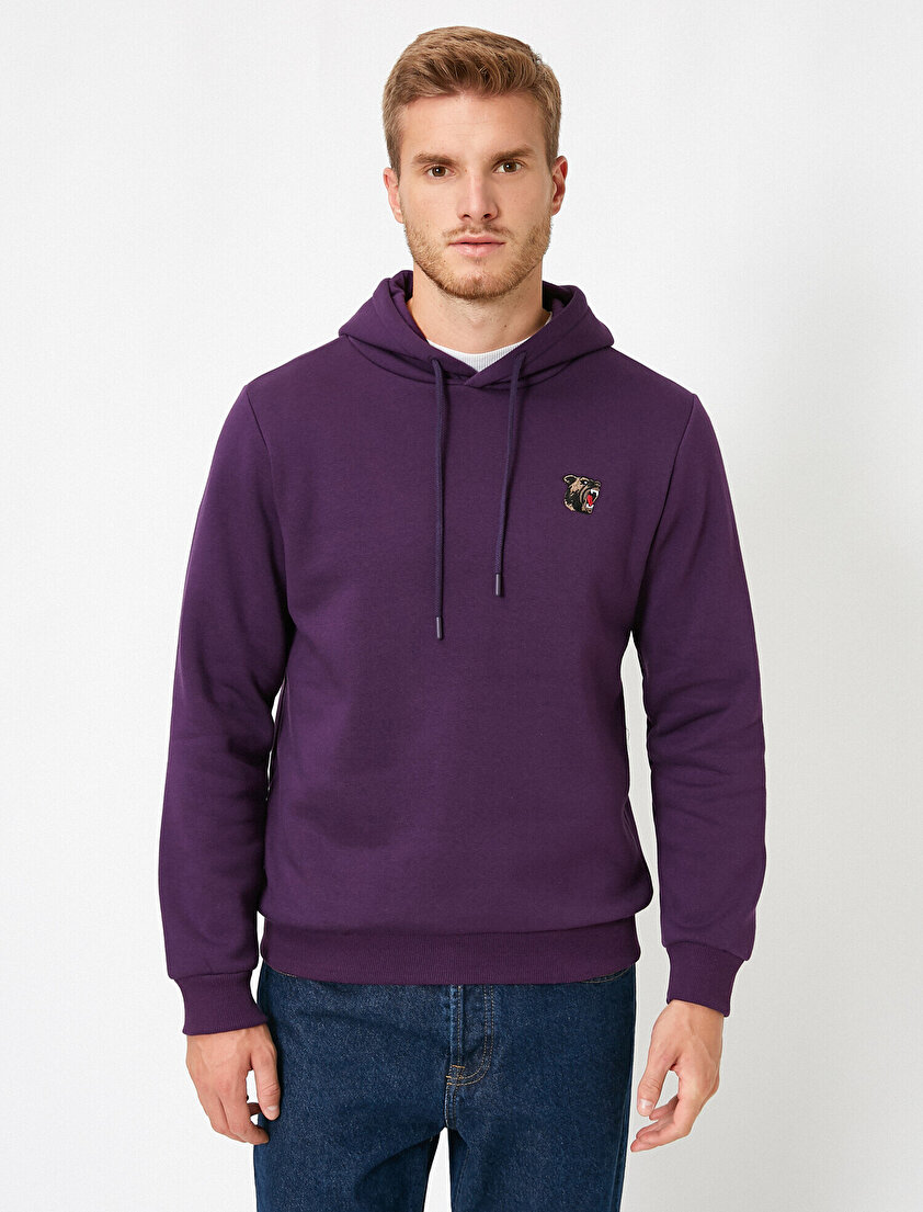 Kapüşonlu Uzun Kollu Sweatshirt