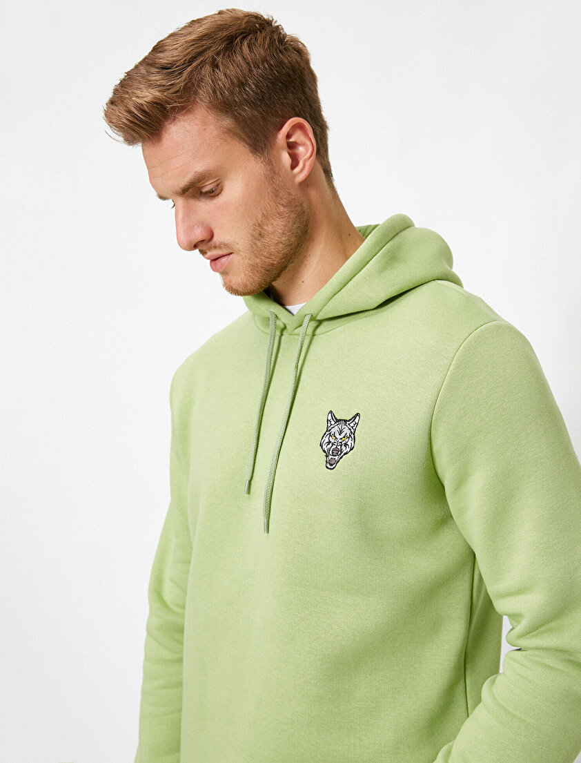 Kapüşonlu Uzun Kollu Sweatshirt