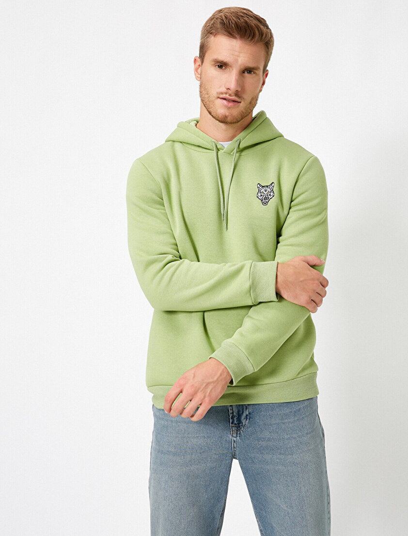 Kapüşonlu Uzun Kollu Sweatshirt