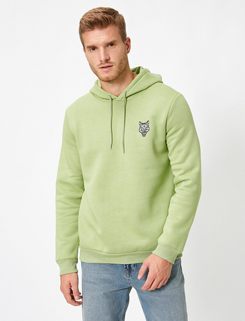 Kapüşonlu Uzun Kollu Sweatshirt