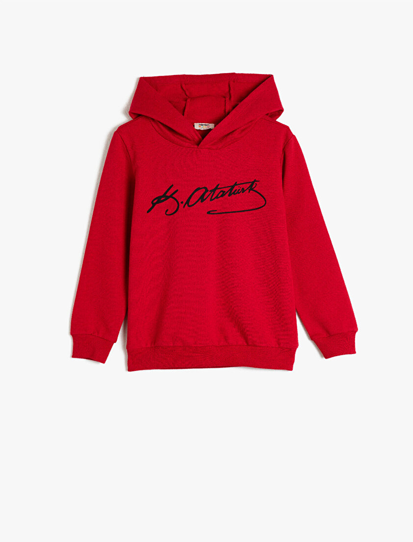 Atatürk İmzası Baskılı Sweatshirt