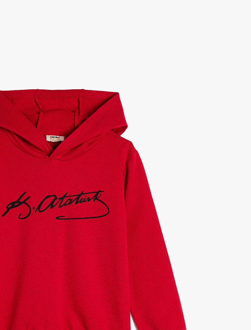 Atatürk İmzası Baskılı Sweatshirt