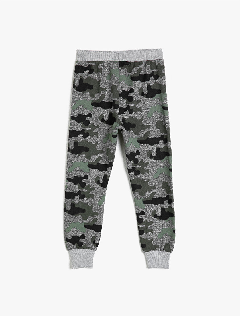 Normal Bel Kamuflaj Desenli Eşofman Altı