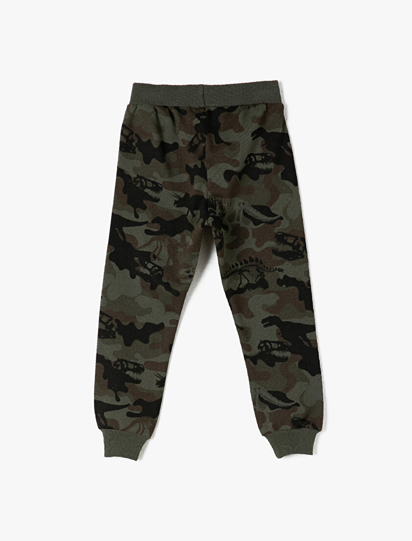 Pamuklu Kamuflaj Baskılı Eşofman Altı