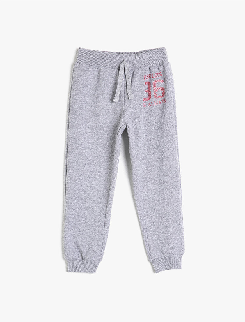 Yazılı Sim Baskılı Eşofman Altı