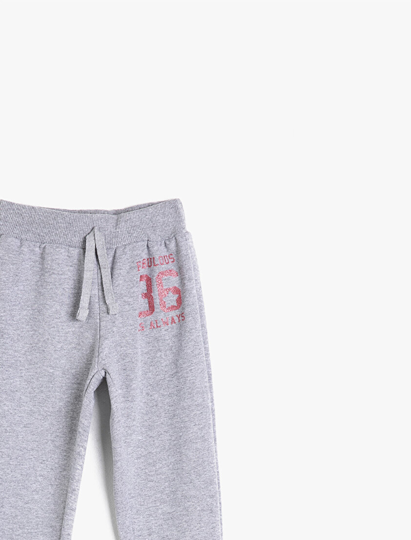 Yazılı Sim Baskılı Eşofman Altı