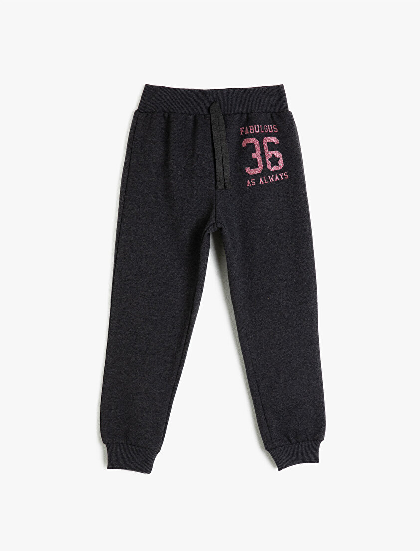 Yazılı Sim Baskılı Eşofman Altı