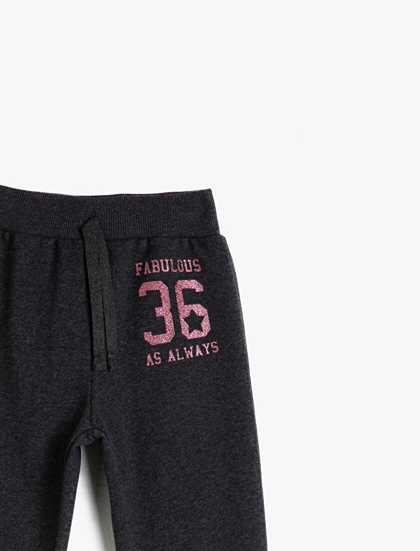 Yazılı Sim Baskılı Eşofman Altı