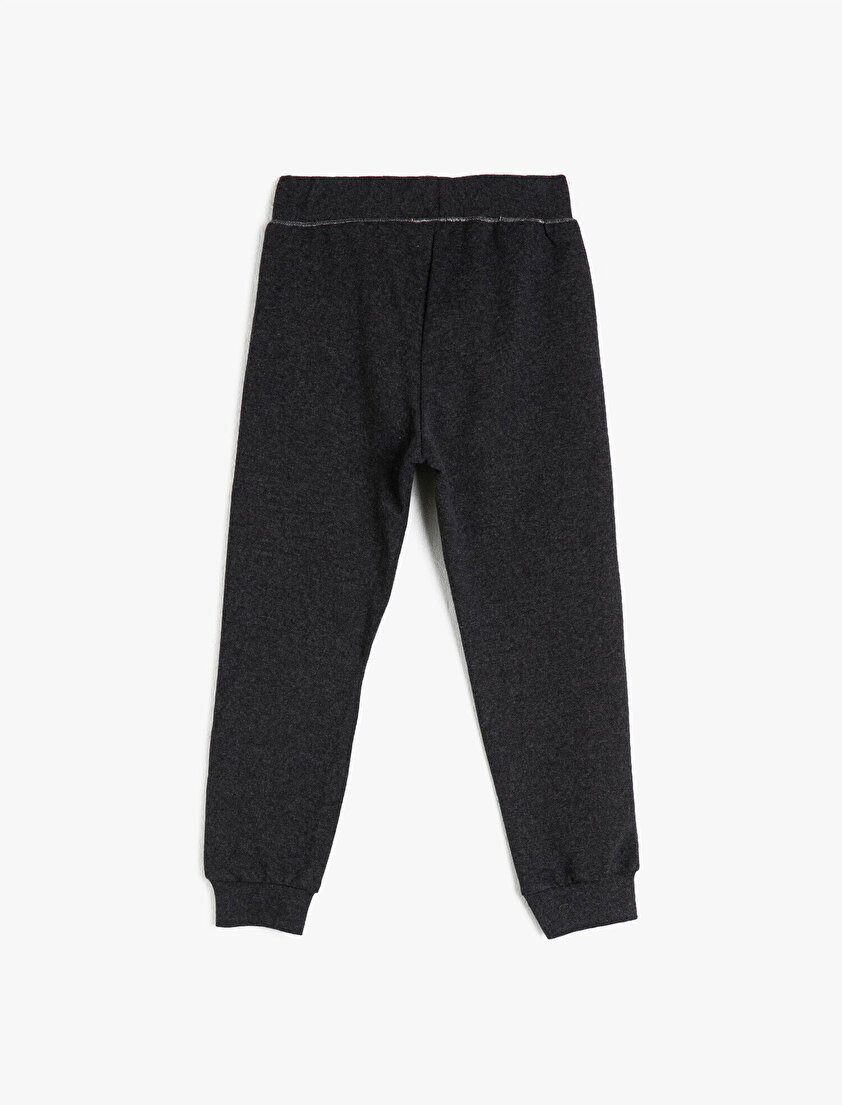 Baskılı Normal Bel Eşofman Altı