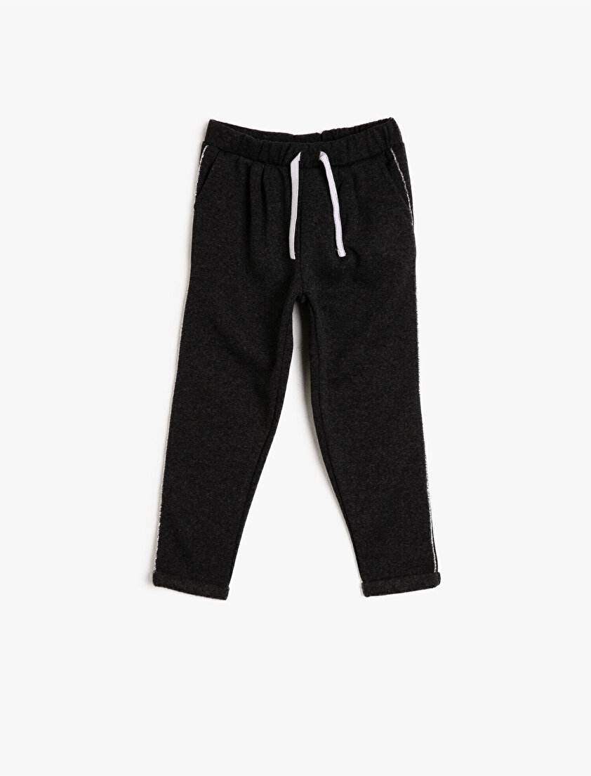 Cepli Sim Detaylı Eşofman Altı