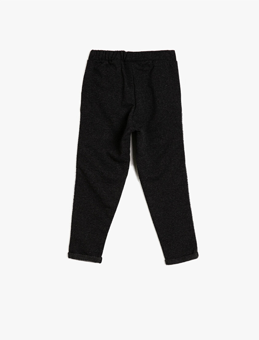 Cepli Sim Detaylı Eşofman Altı