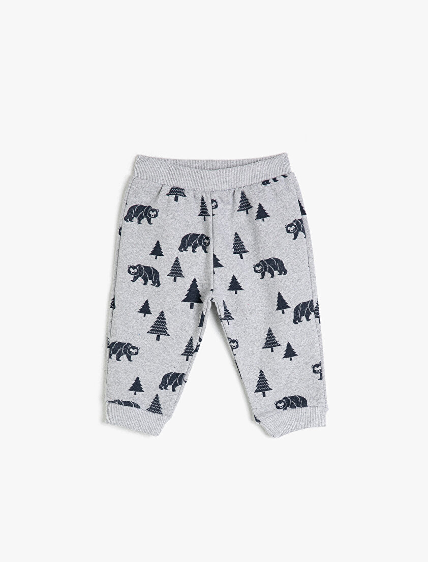 Normal Bel Baskılı Eşofman Altı