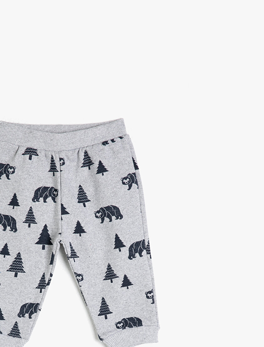 Normal Bel Baskılı Eşofman Altı