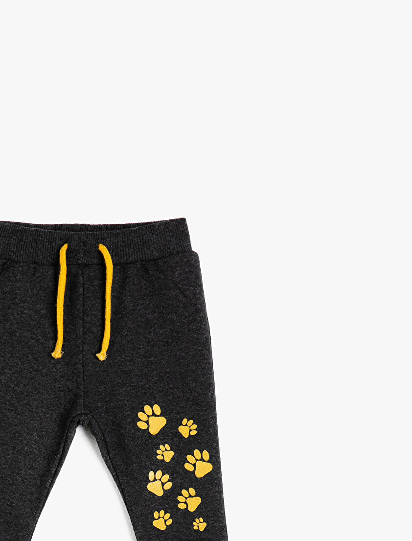 Normal Bel Baskılı Eşofman Altı