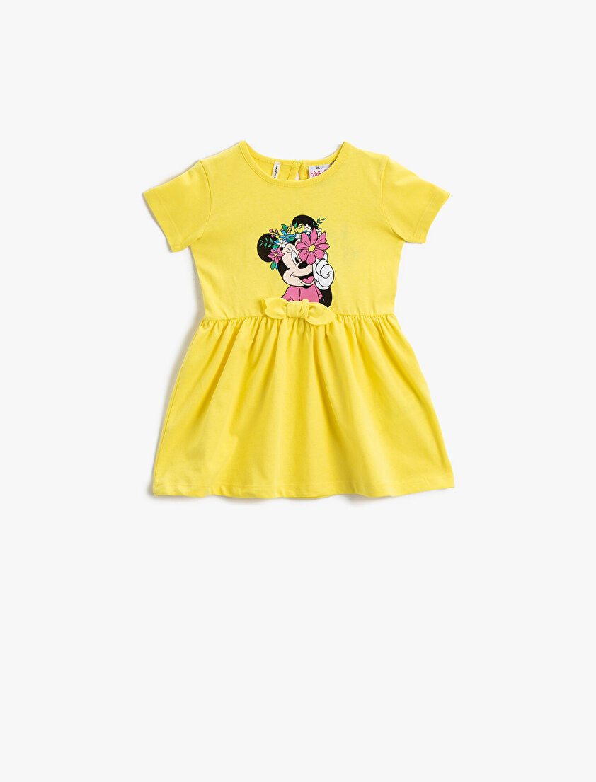 Minnie Mouse Elbise Lisanslı Pamuklu