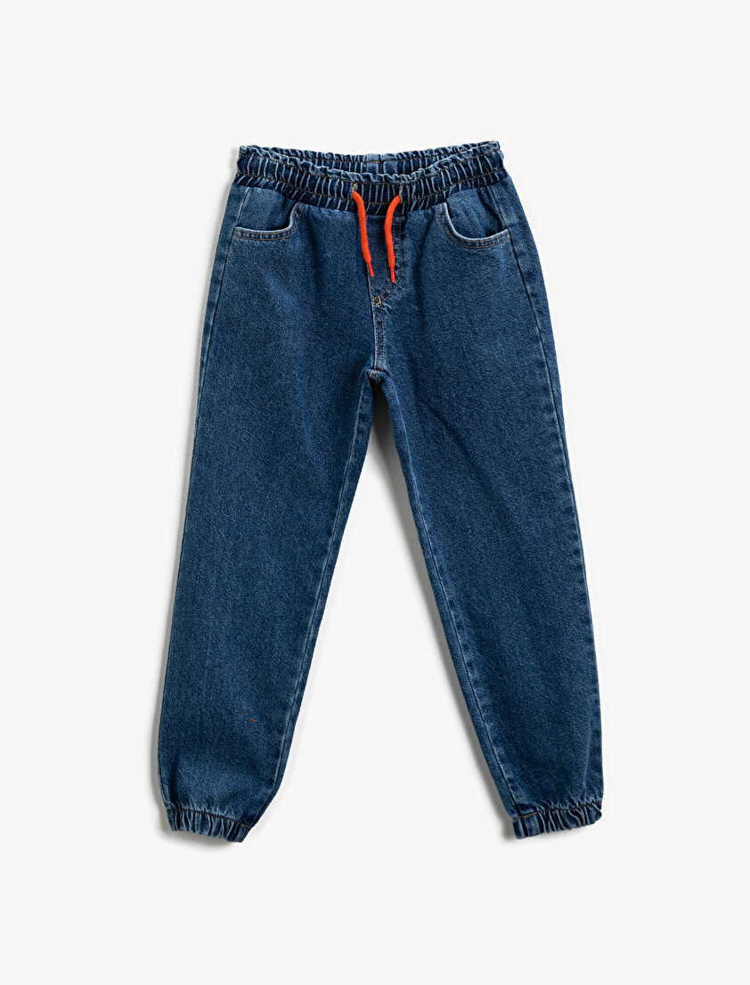 Elastic Waist Jogger Denim Trousers Boys