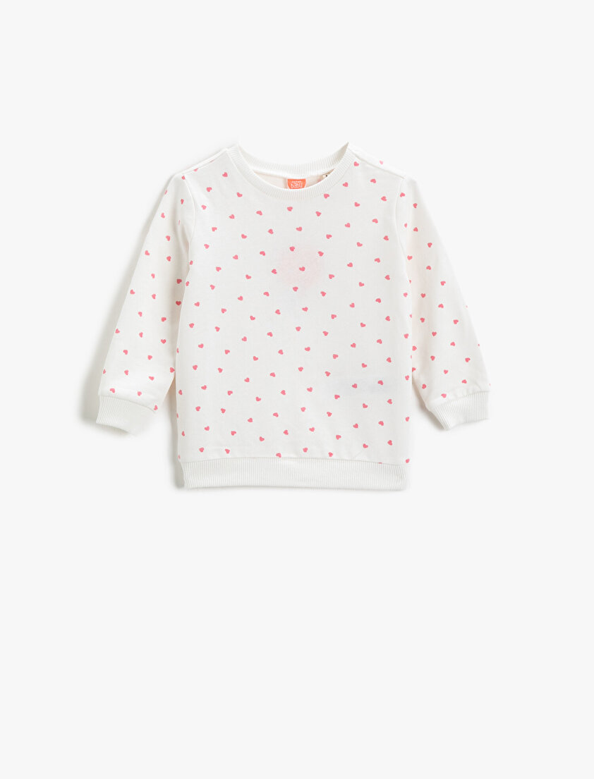 Polka Dot Sweatshirt Cotton