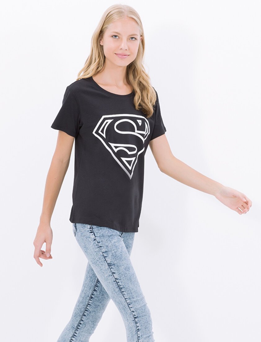 Superman Baskılı T-Shirt