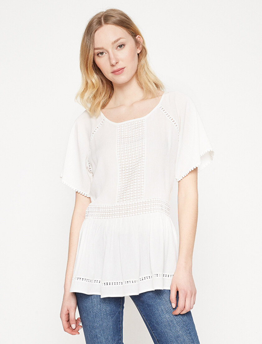 Dantel Detaylı Bluz