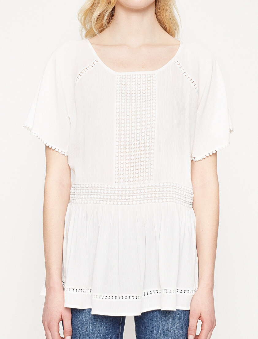 Dantel Detaylı Bluz