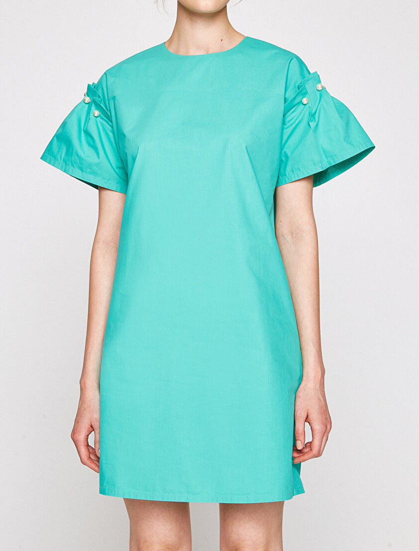 İnci Detaylı Elbise