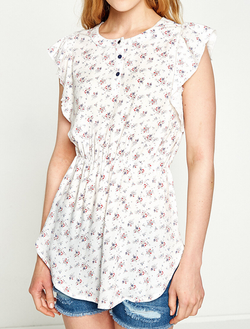 Düğme Detaylı Bluz