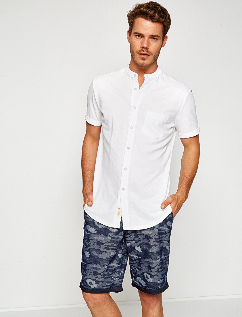 Kamuflaj Desenli Şort