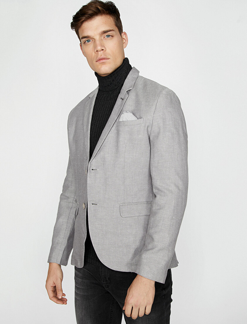 Düğme Detaylı Ceket