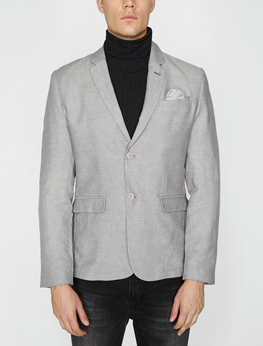 Düğme Detaylı Ceket